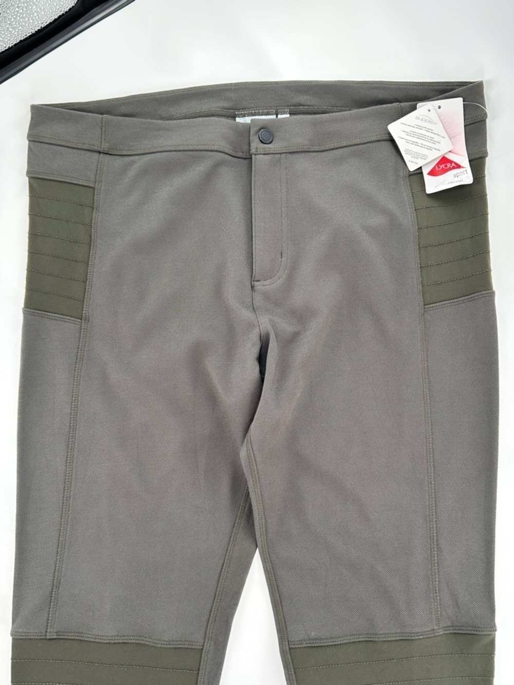 Athleta Trailsetter Ponte Pants Leggings Thyme Green Size 16 Tall - Picture 4 of 13